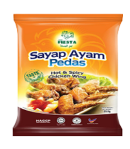 Ayam Fiesta - Chicken Wing Hot & Spicy (850g)