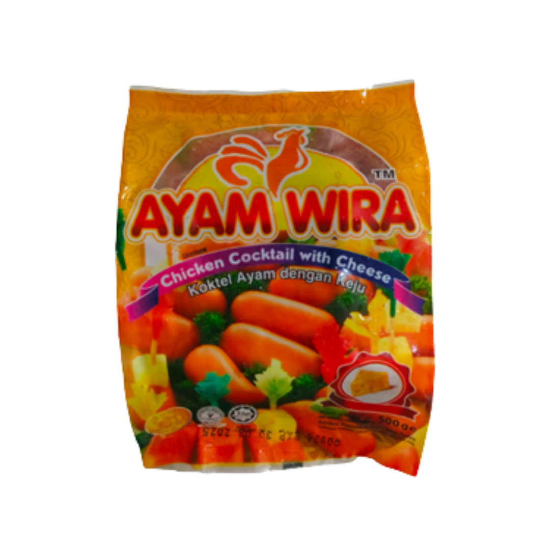 Ayam Wira Chicken Cocktail Cheese (500g)