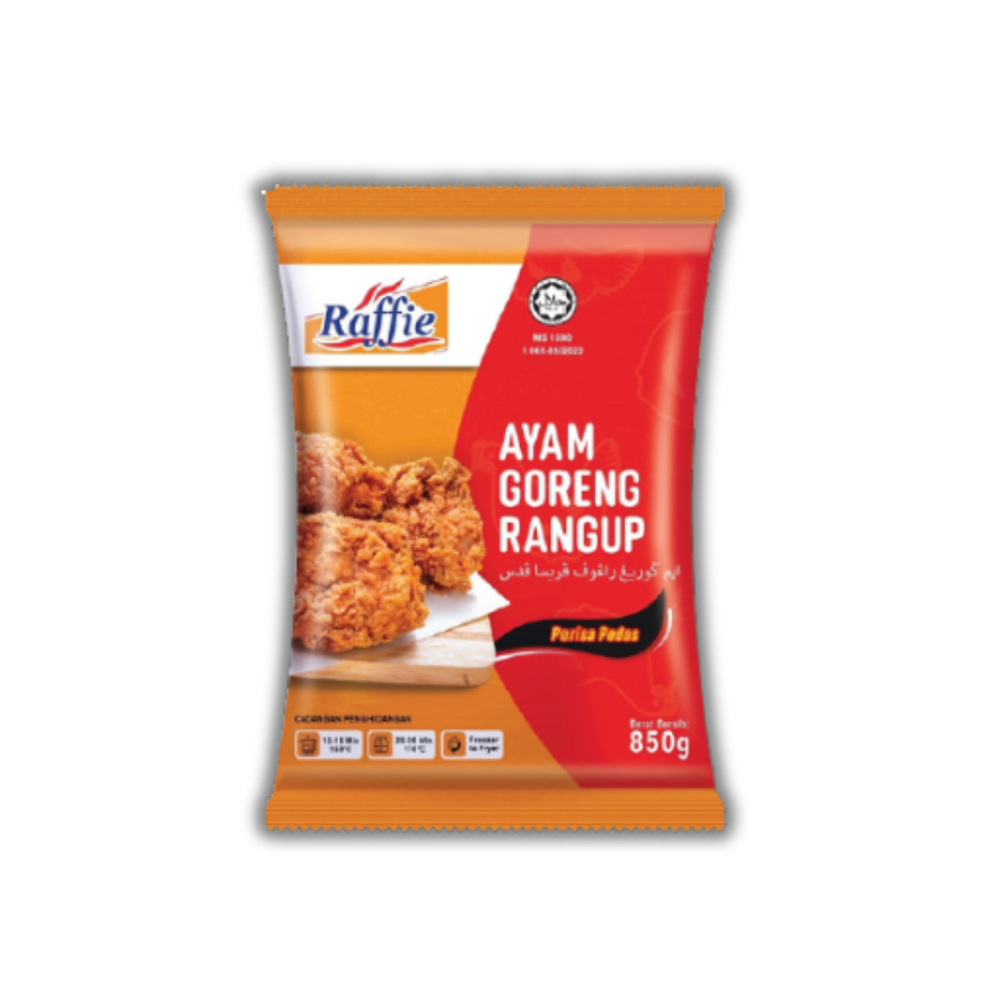 Raffie Ayam Goreng Rangup Pedas (850g)