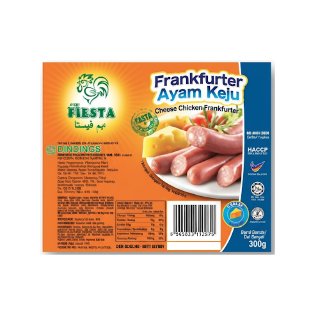 Ayam Fiesta - Chicken Frank (Cheese) (300g)