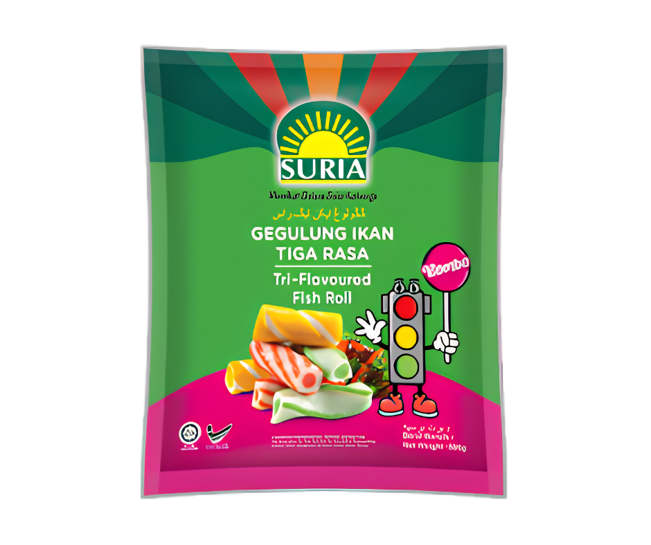 Suria - Gegulung Ikan Tiga Rasa (500g)